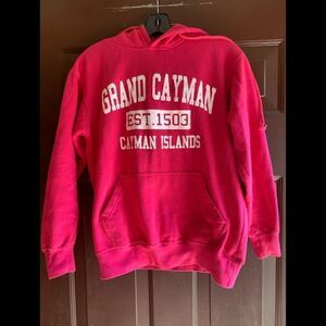 𝅺bright pink Grand Cayman hoodie size small